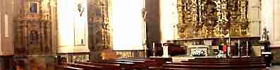 Cúpula y retablo en la capilla de santa Tecla